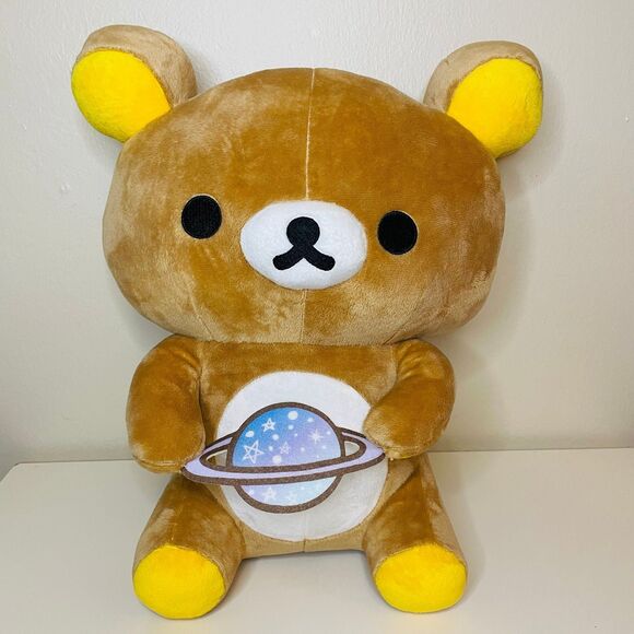 NWT SAN-X BIG Rilakkuma w Saturn Outer Space Collection 14” - Picture 1 of 4